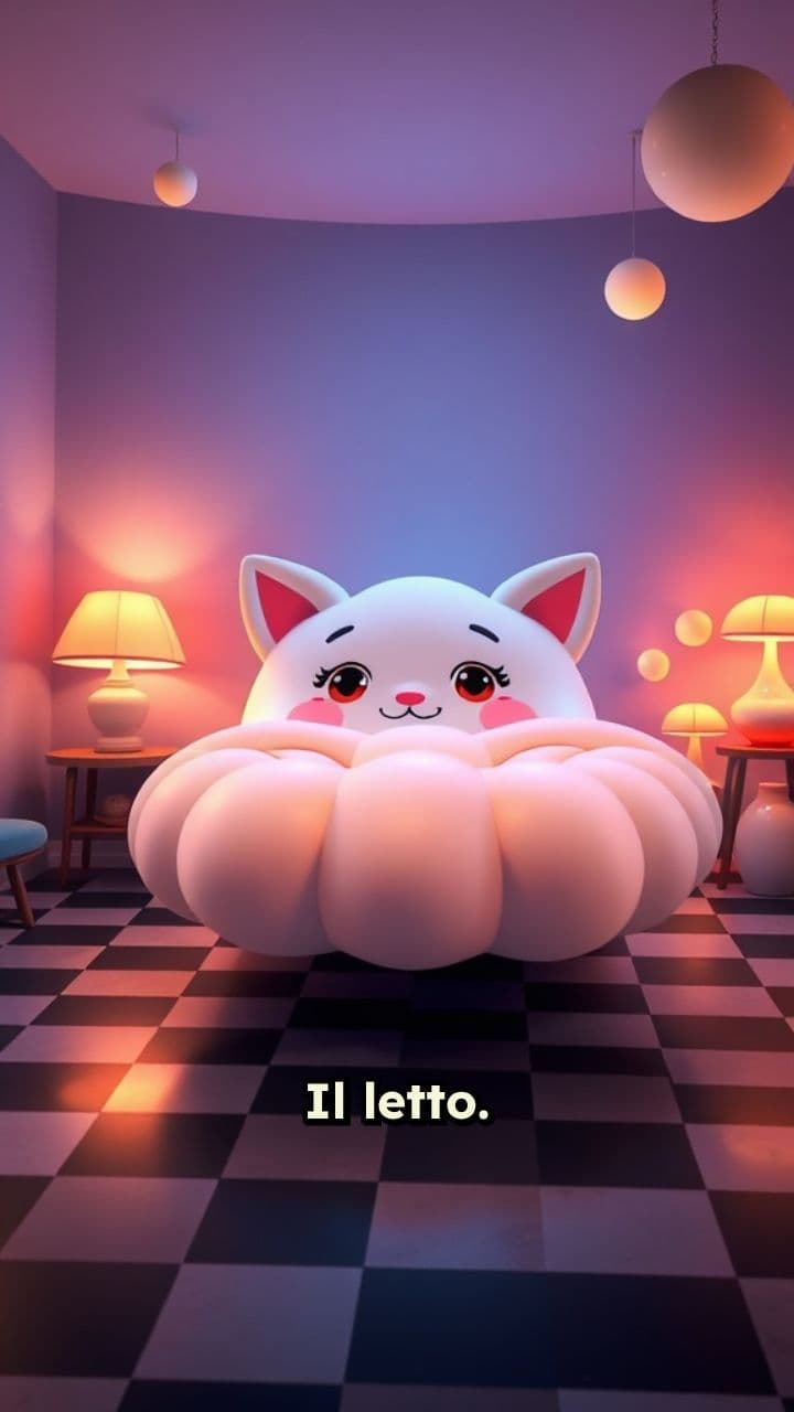 Caga e non piscia con il suo letto