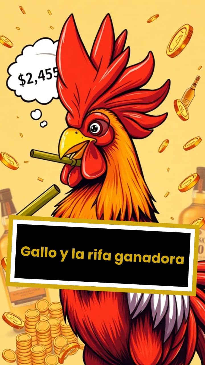 Gallo y la rifa ganadora
