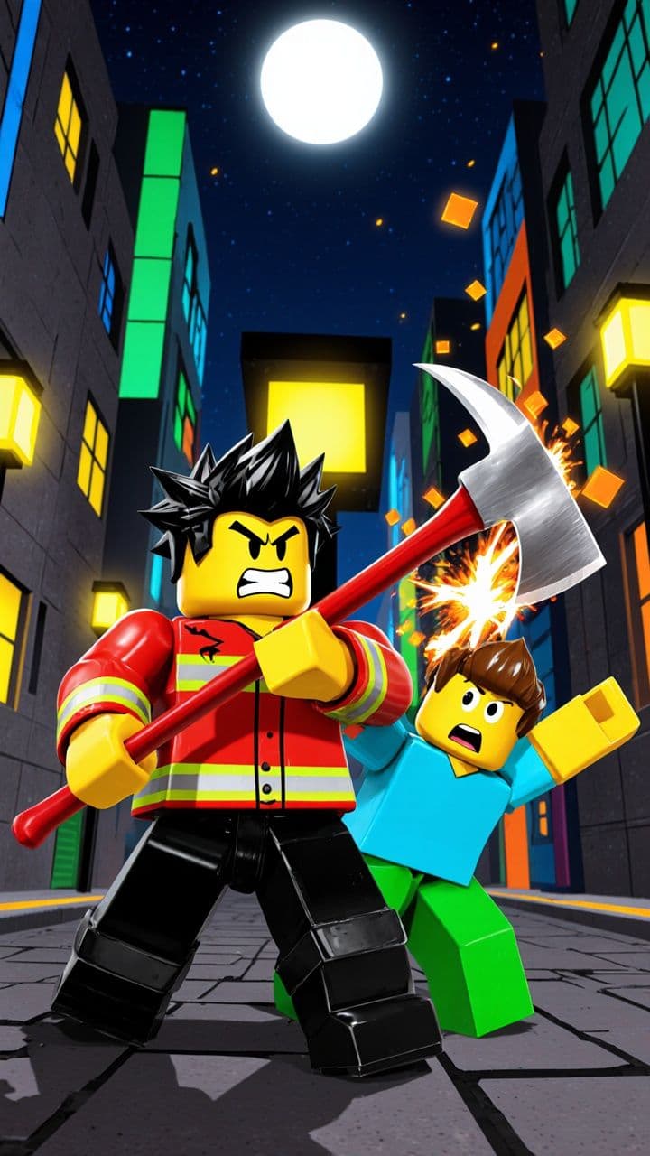 Fireaxe Slashing Fight