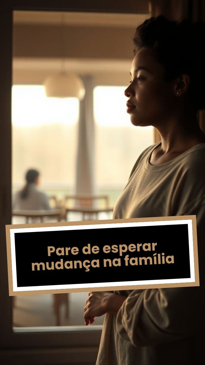 Pare de esperar mudança na família