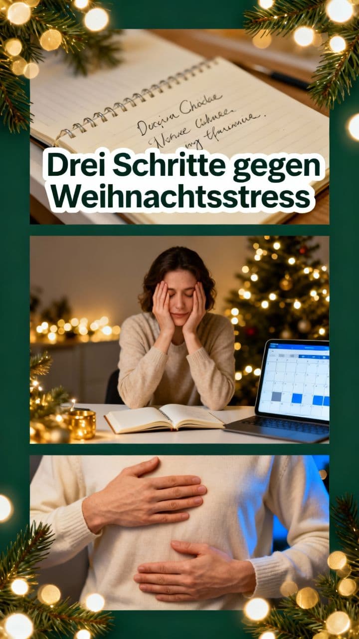 Drei Schritte gegen Weihnachtsstress