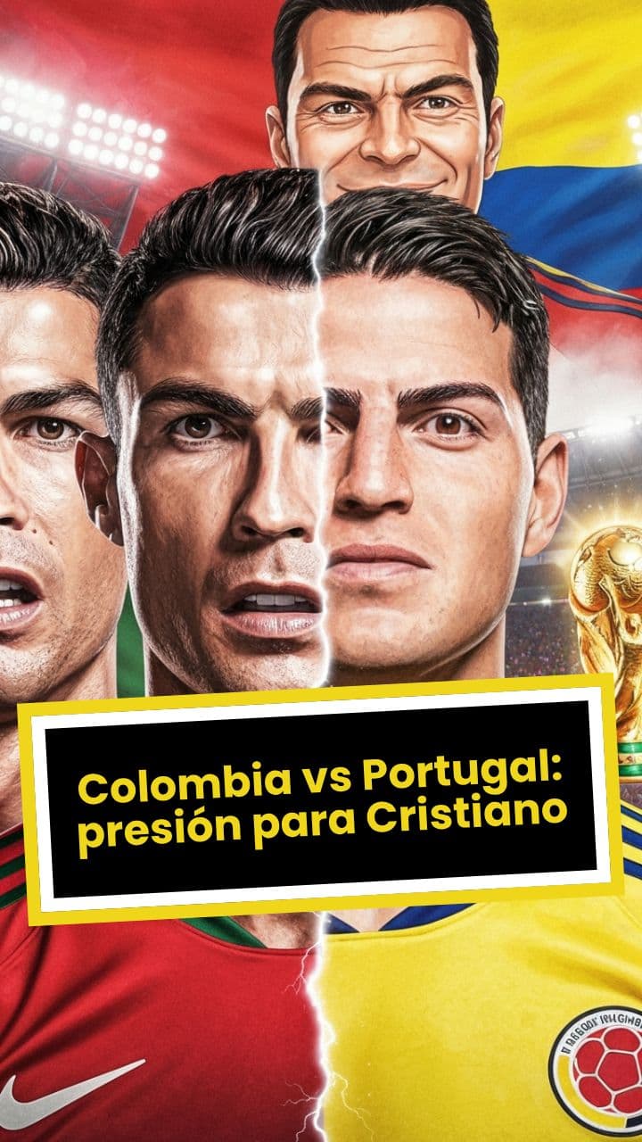 Colombia vs Portugal: presión para Cristiano