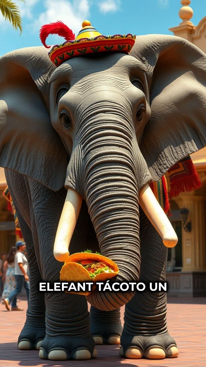 El elefante y los tacos mágicos