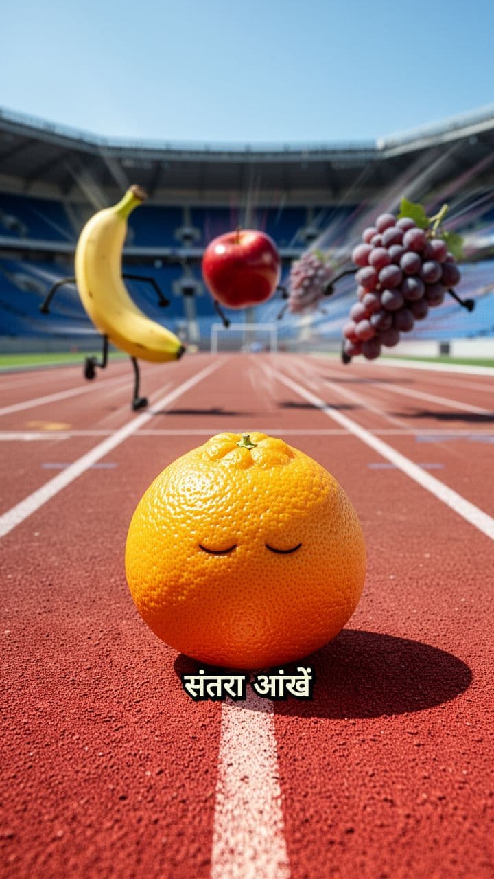 धीमी चाल का विजेता संतरा