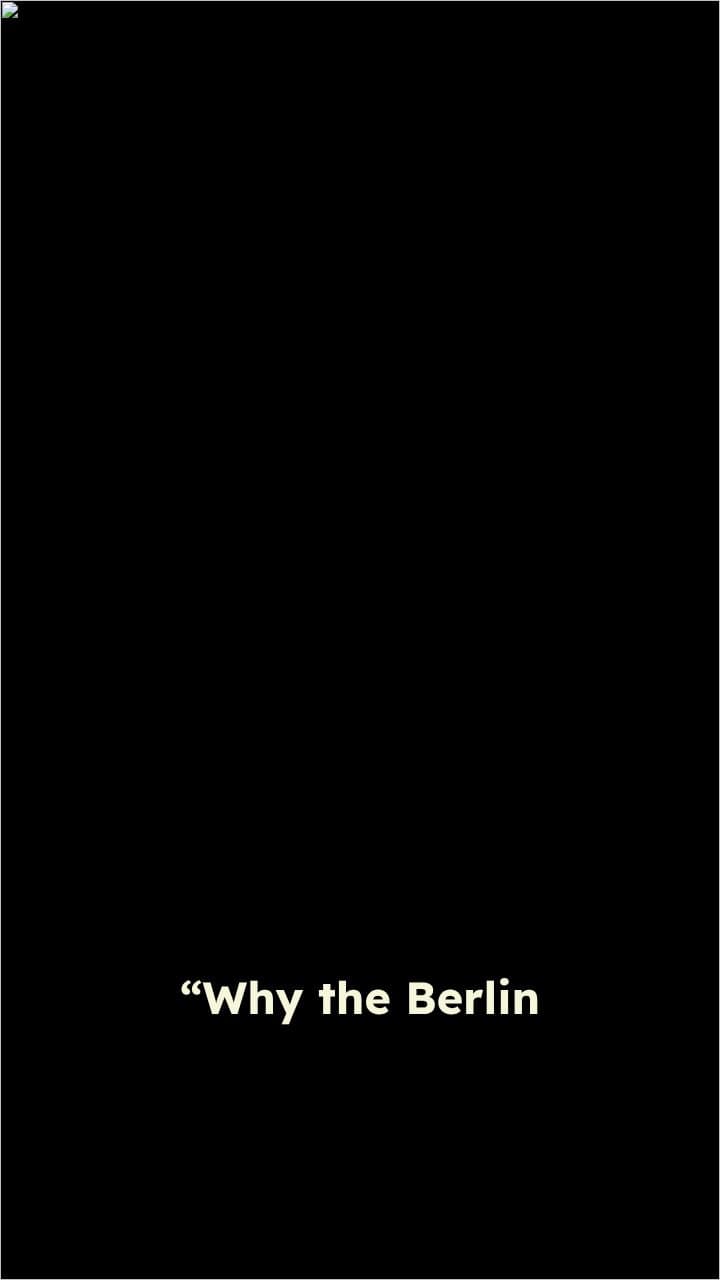 The Rise and Fall of the Berlin Wall