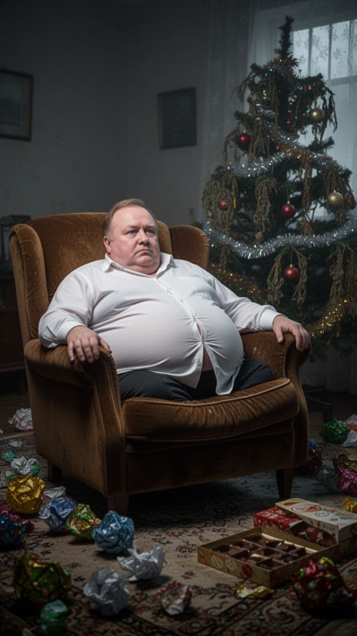 Po świętach cała rodzina wzdęta