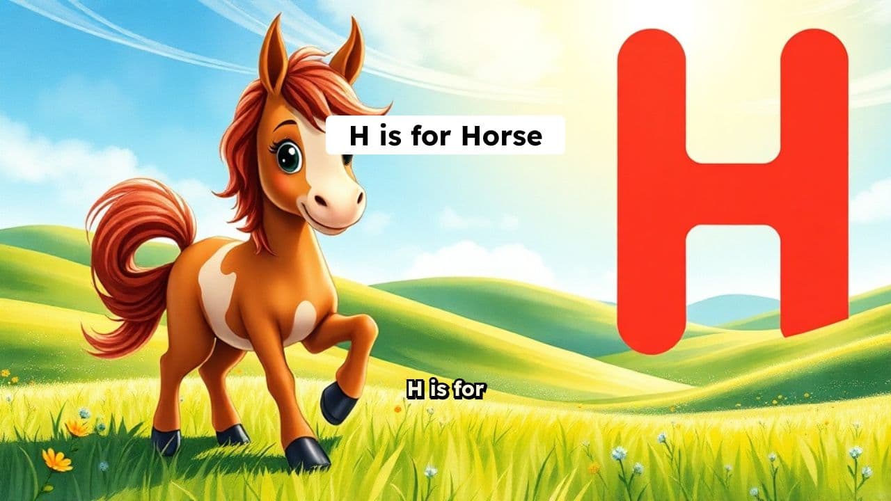 Nursery Rhyme: H is for Horse