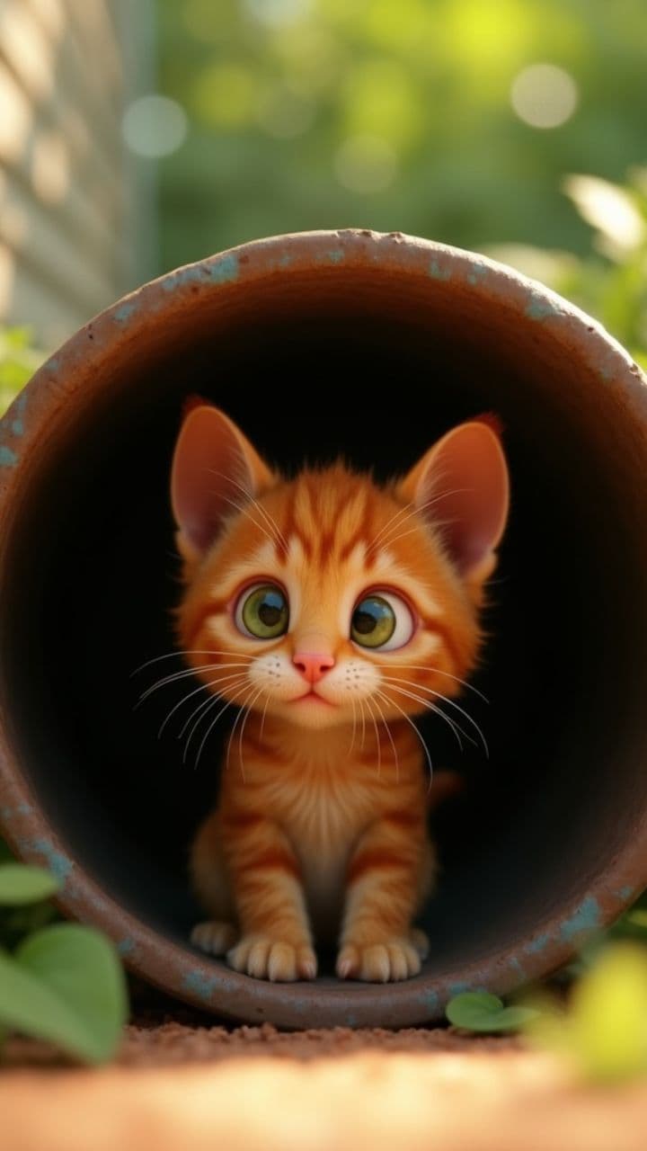 Маленький котик в беде