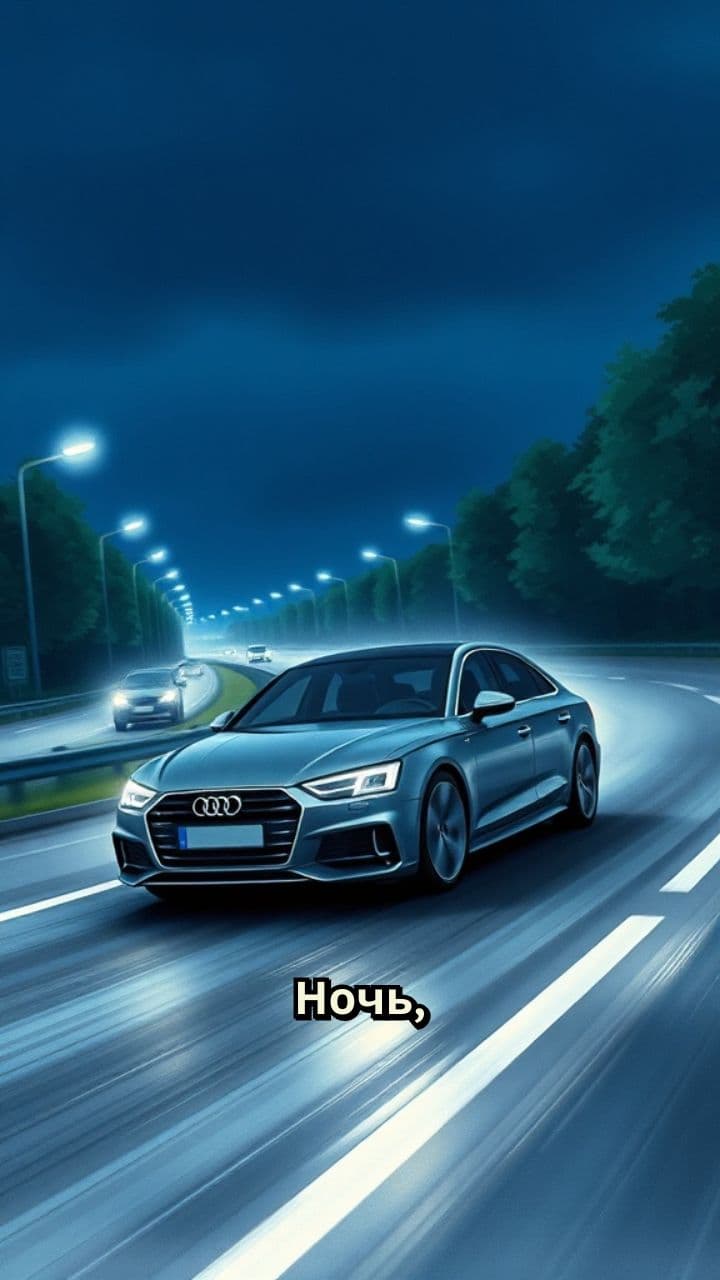 Ночная езда на автобане