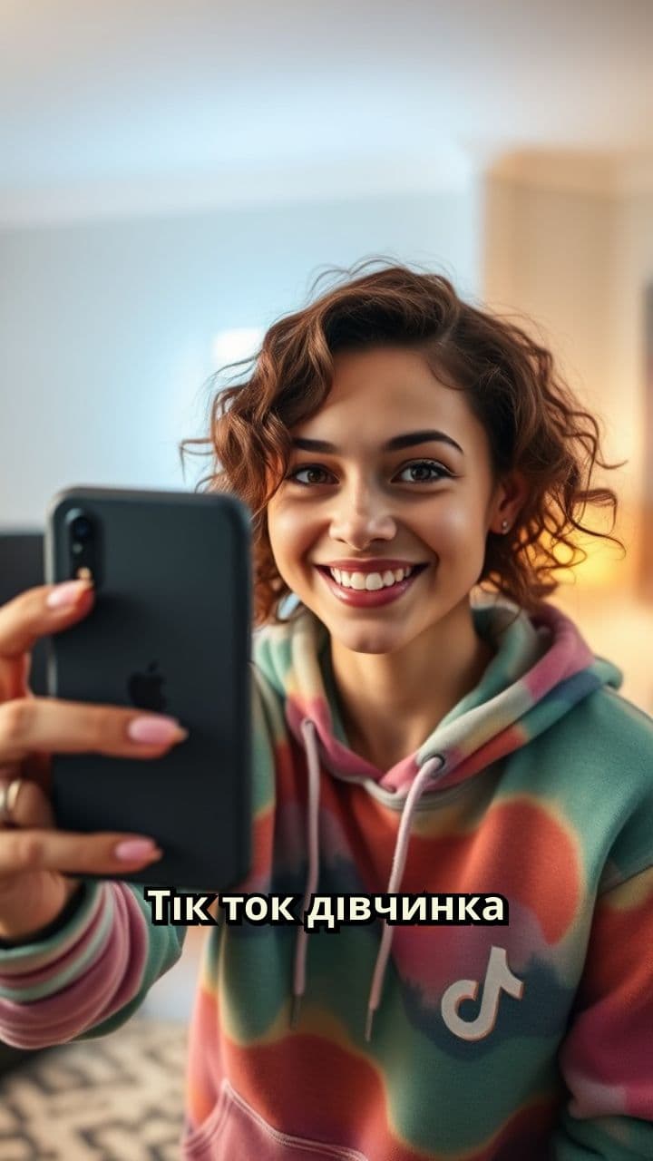 Кучерява дівчинка в стрімі