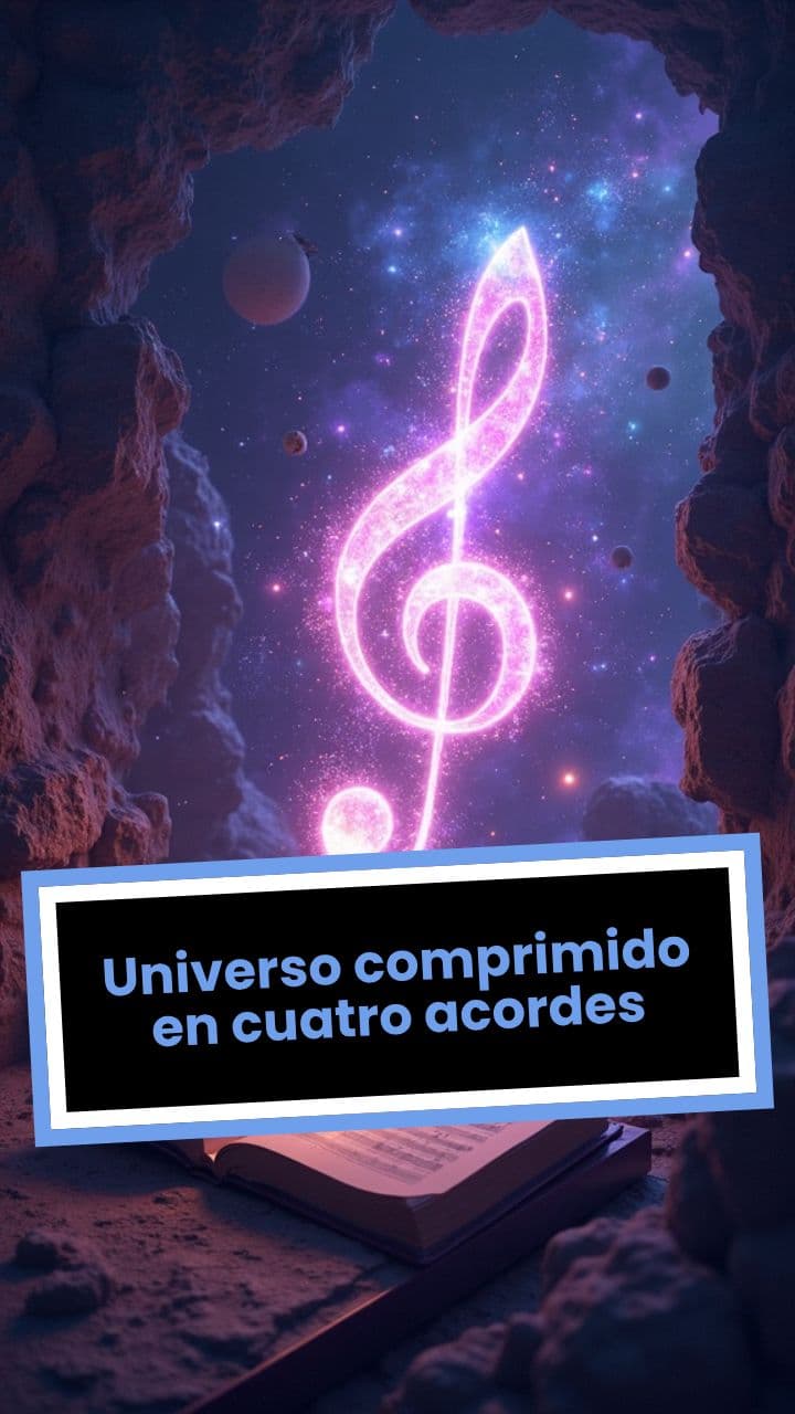 Universo comprimido en cuatro acordes