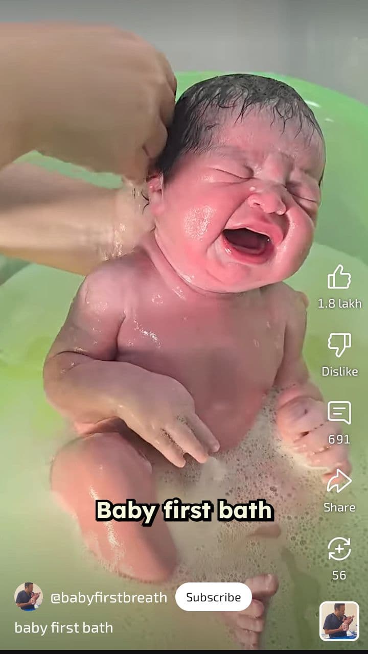 Baby’s First Bath