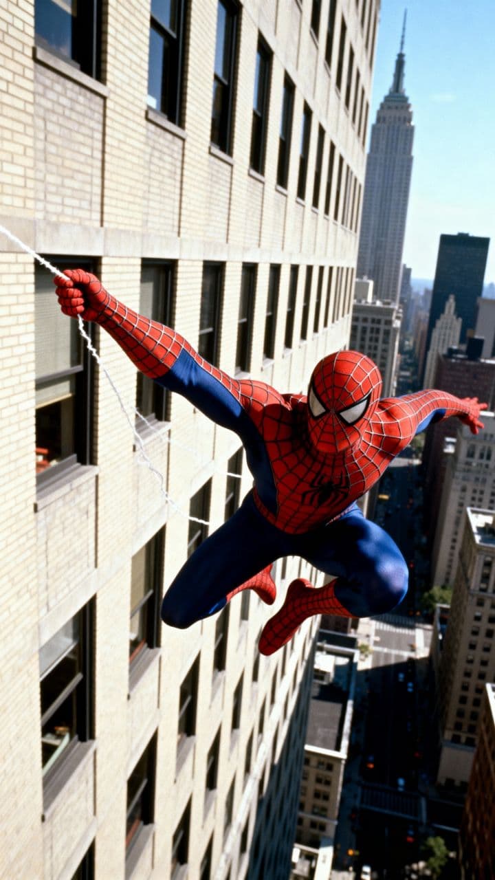 Spiderman Blijft Overal Plakken