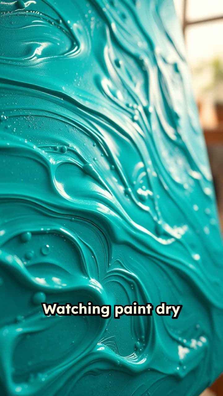 The Hypnotic Calm of Drying Paint