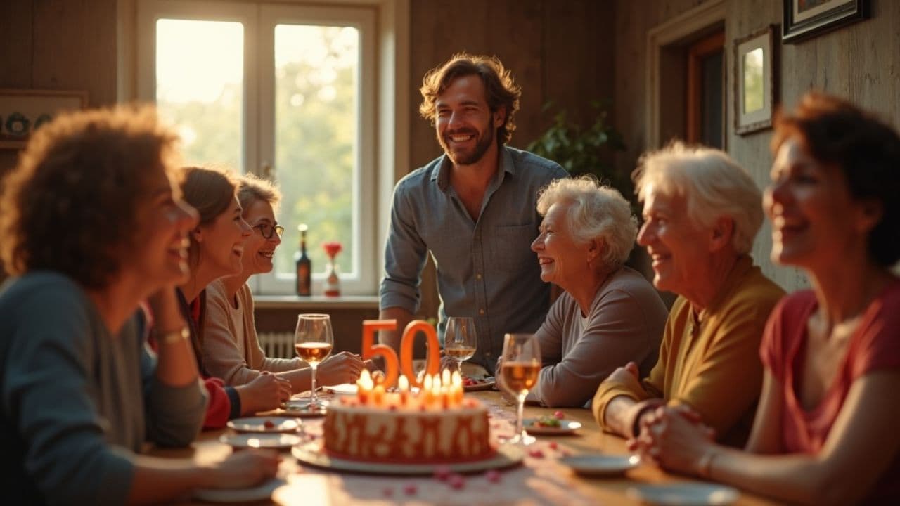 Herzliche Glückwünsche zum 50. Geburtstag, Lisa!