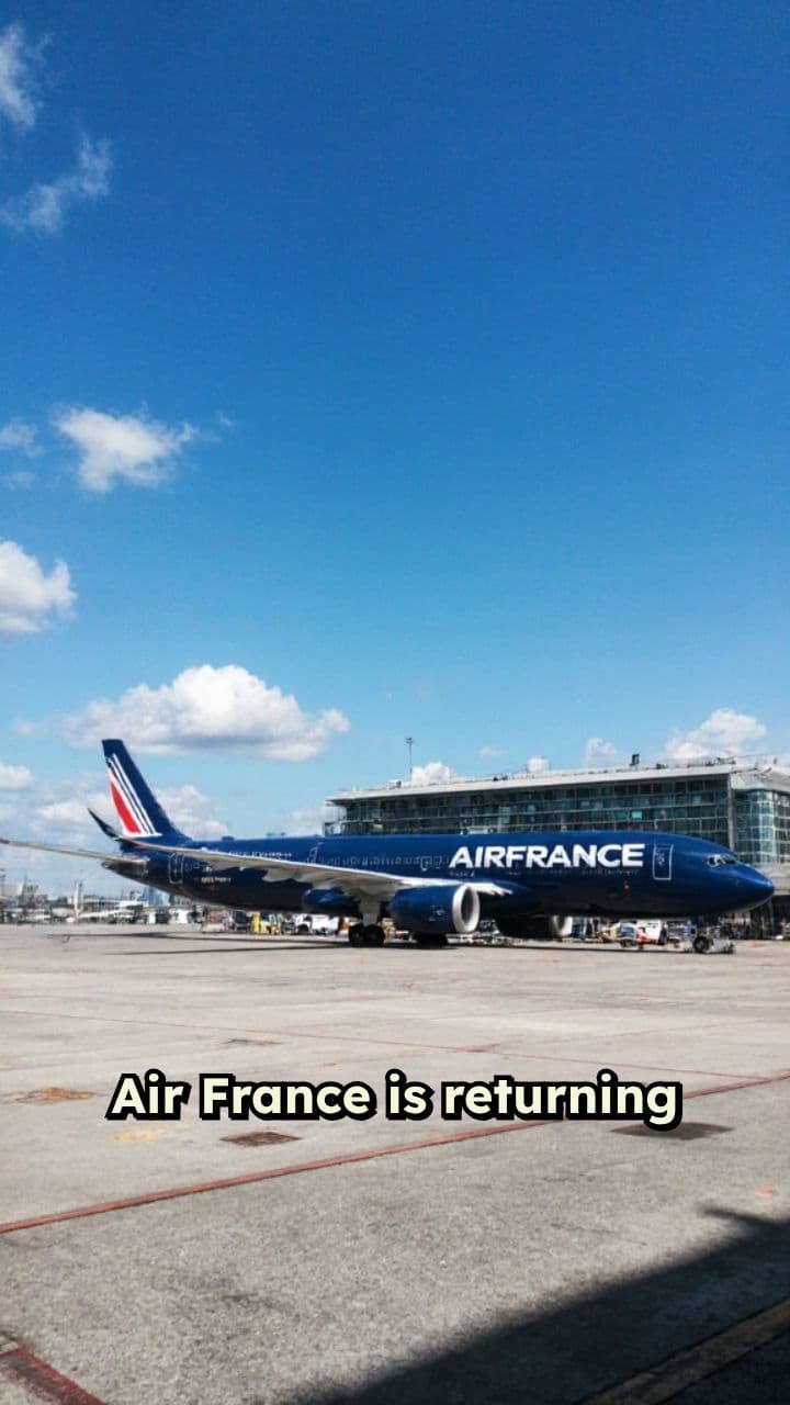 Air France Returns to Gatwick with Paris Flights