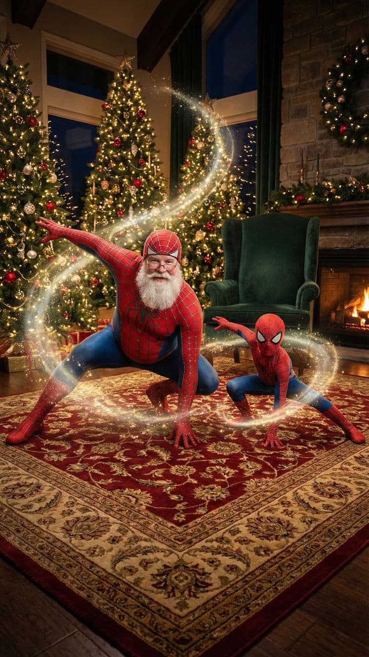 Spiderman Santa and the Webbed Holiday