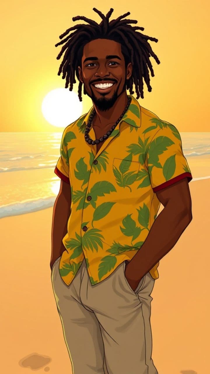 Sunset Smoke on the Sand