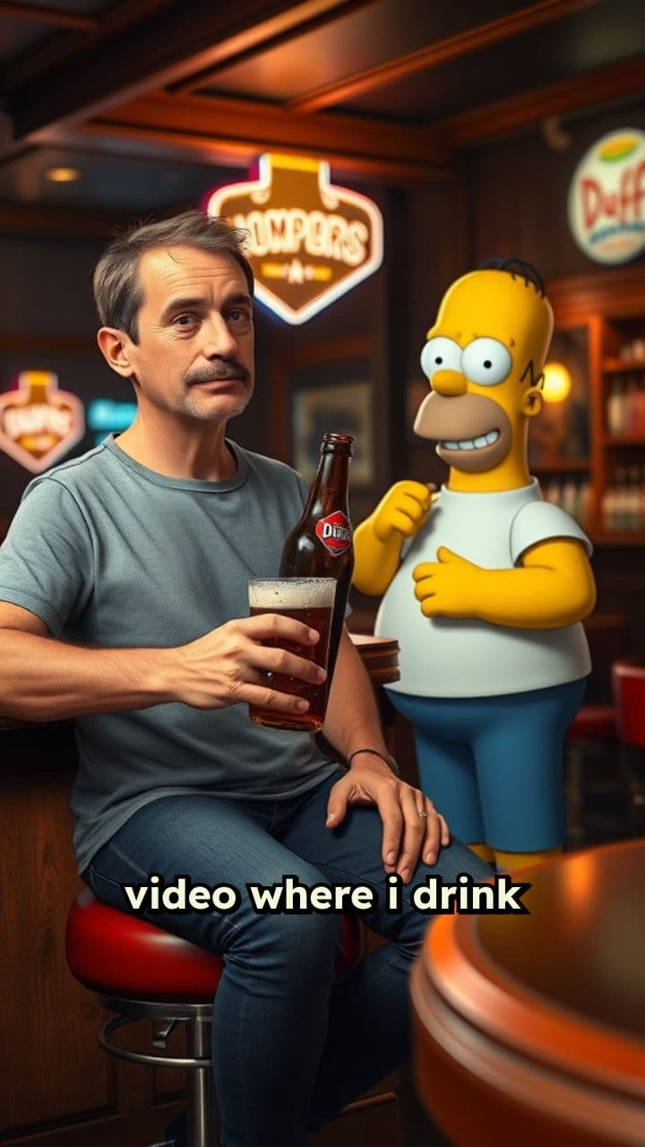 Drinking Beer with Homer Simpson