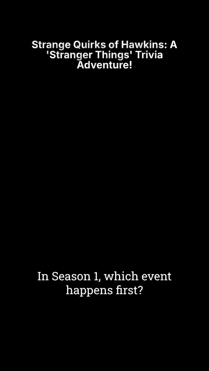 Strange Quirks of Hawkins: A 'Stranger Things' Trivia Adventure!