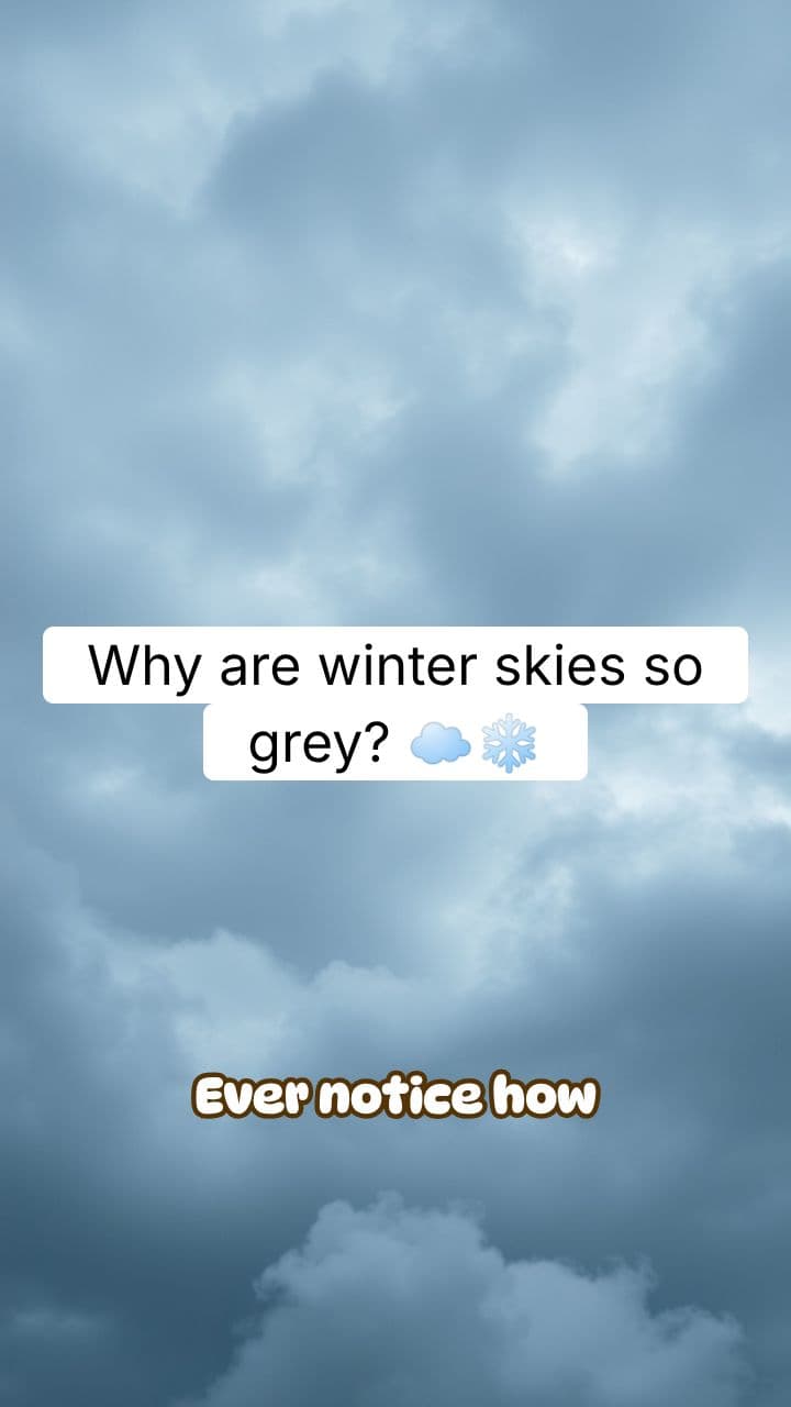 Why Are Winter Skies So Grey?