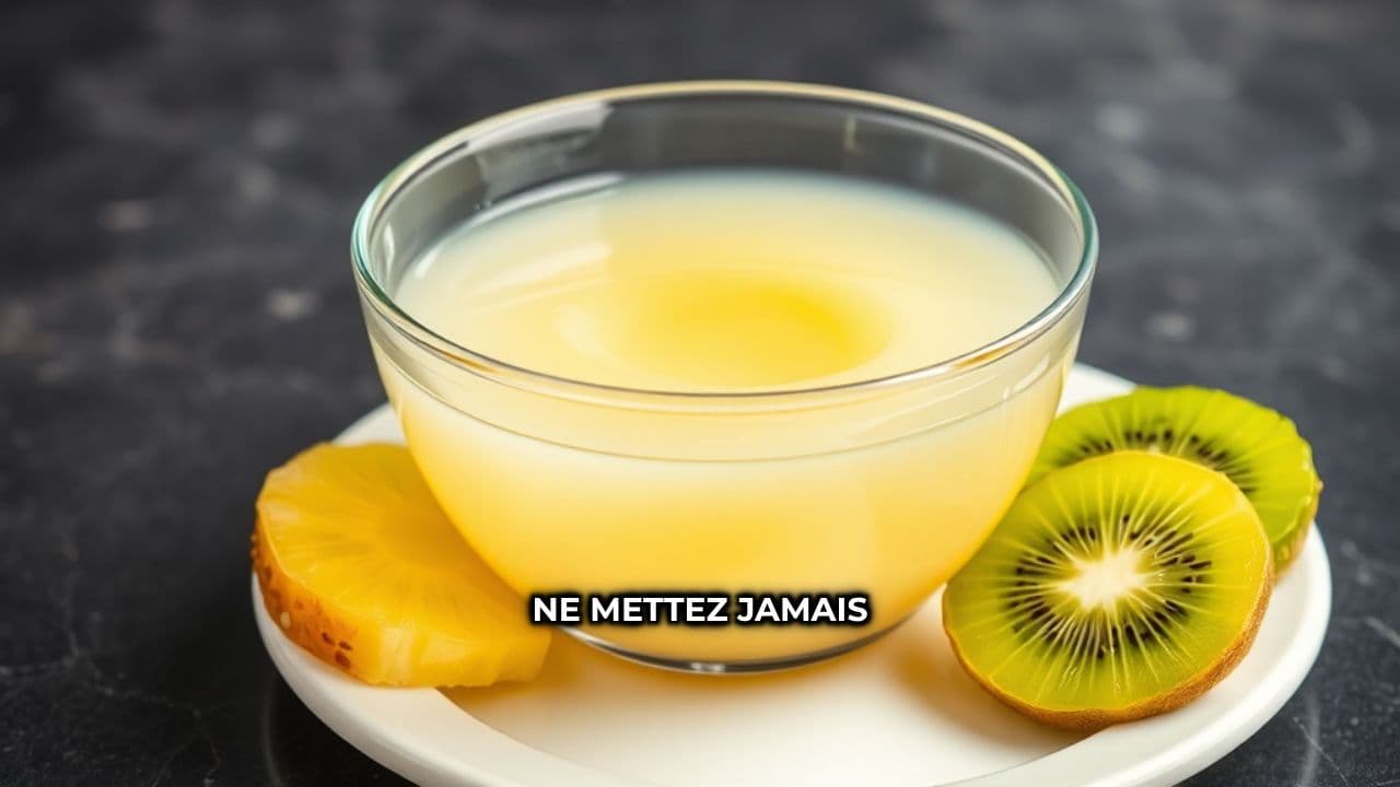 Secrets de gélatine avec fruits