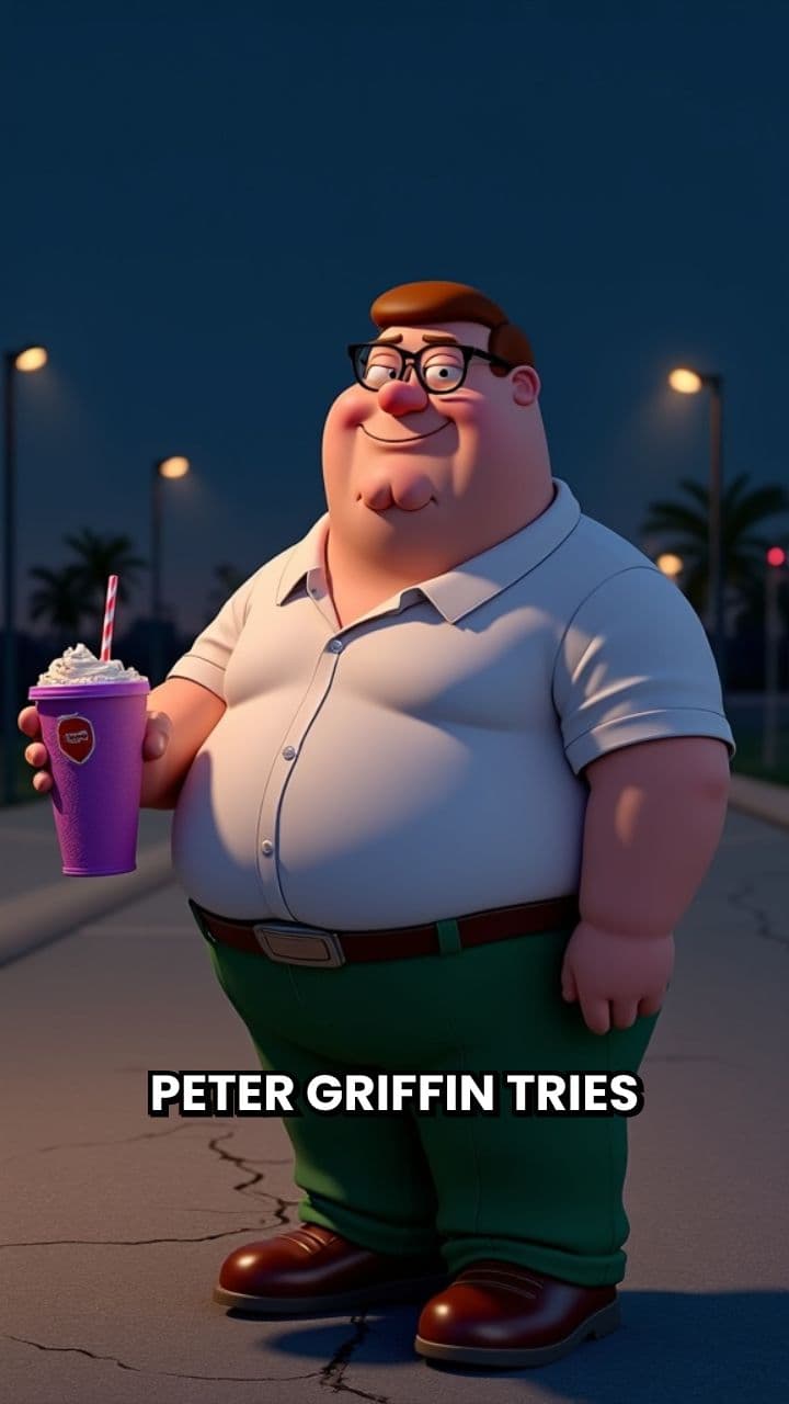 Peter Griffin's Grimace Shake Adventure