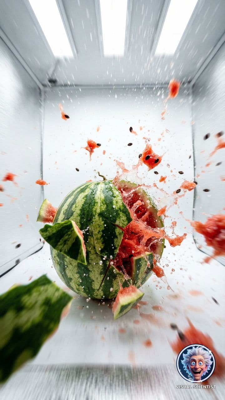 High-Speed Watermelon Impact
