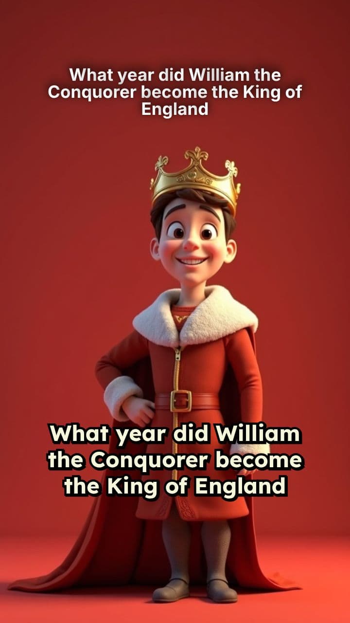 What year did William the Conquorer become the King of England