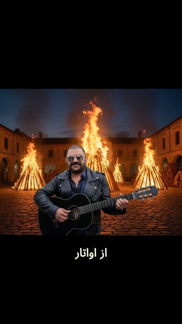 گیتار زدن در چهارشنبه‌سوری