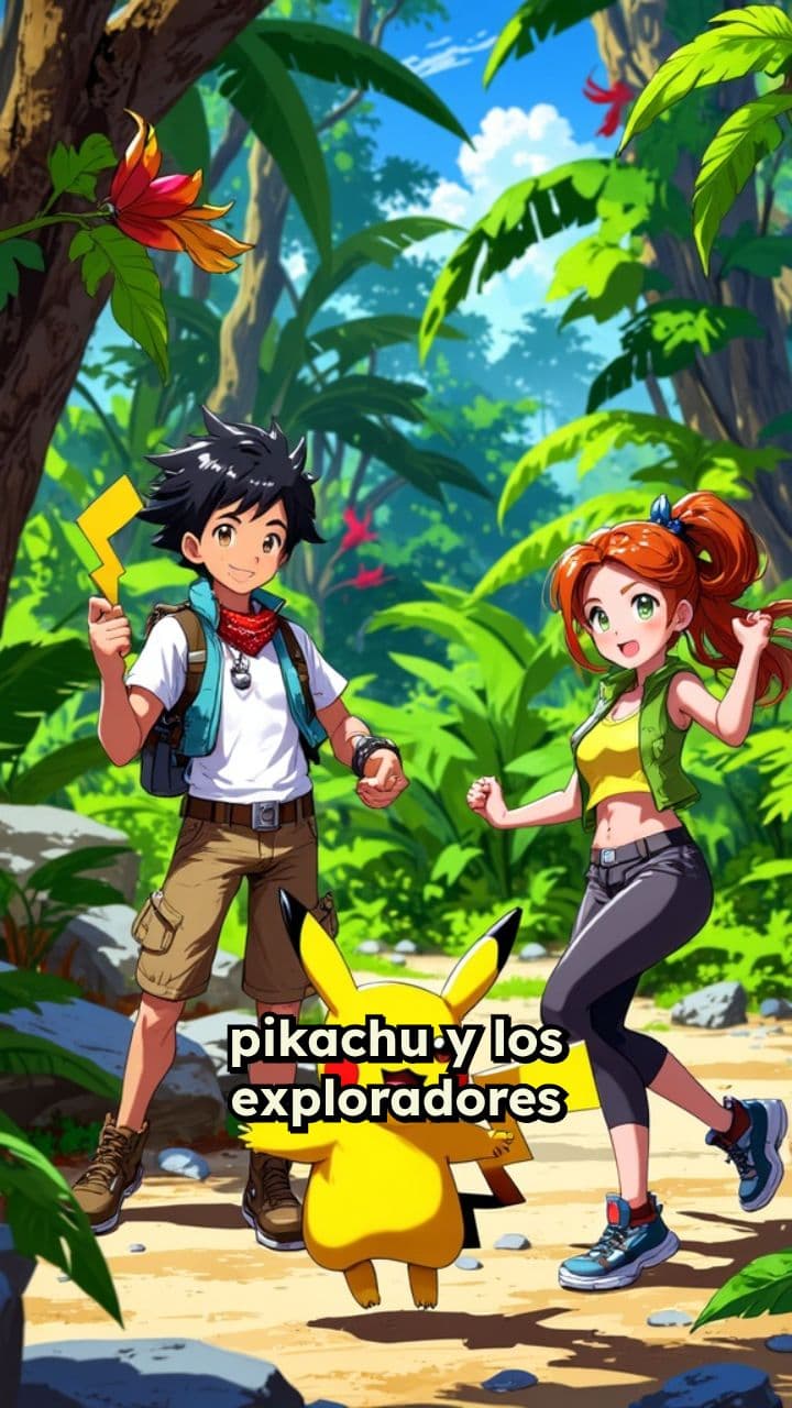 Pikachu y los exploradores en acción