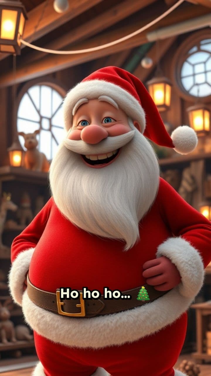 Un abrazo mágico de Santa Claus