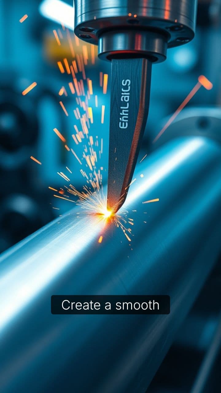 Smooth Metal Cutting Video with Sound