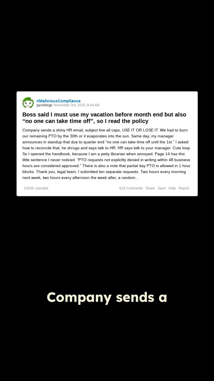 PTO Policy Chaos and Clever Solutions