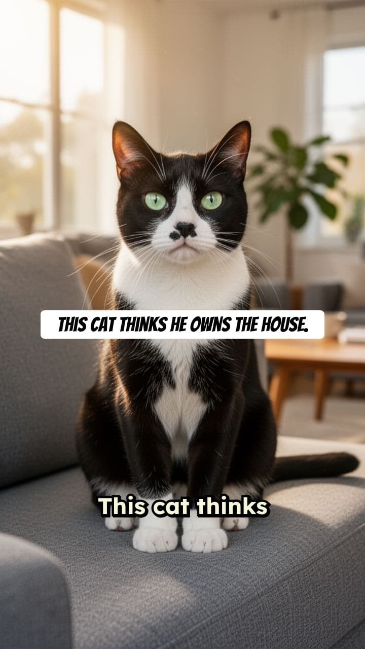 The Tuxedo King of the House