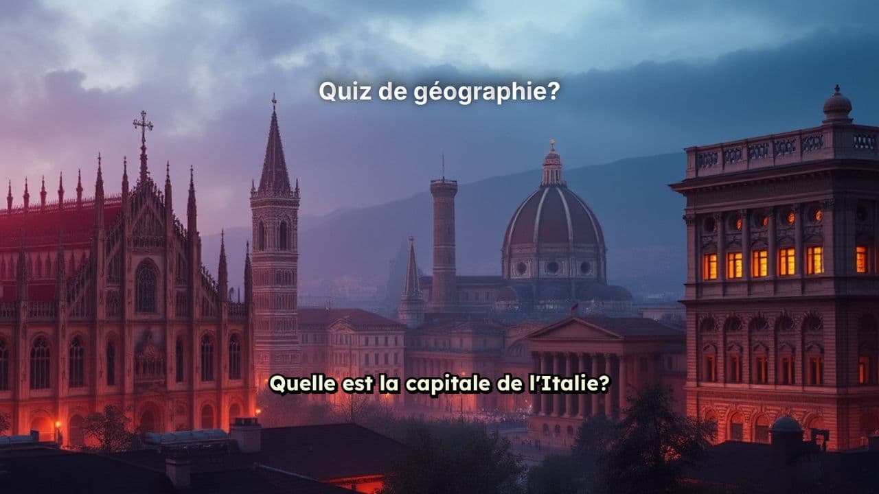 Quiz de géographie?