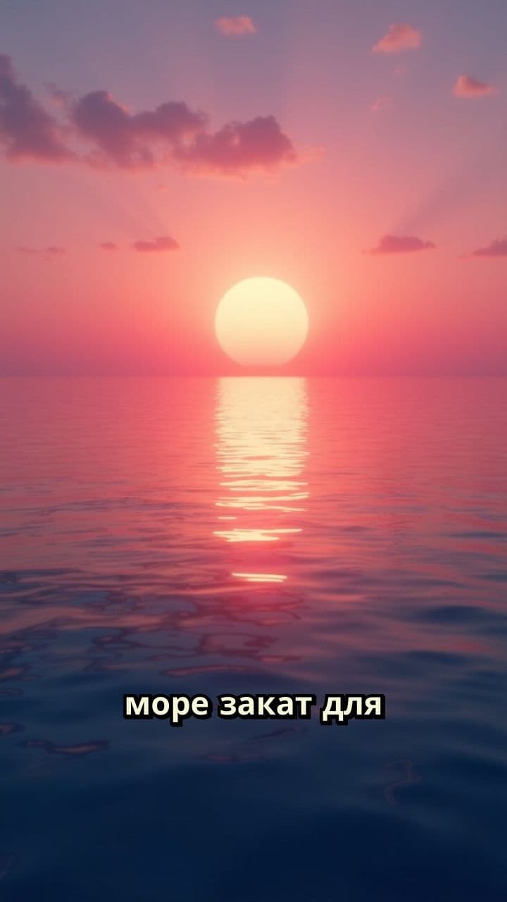 Закат у моря для медитации