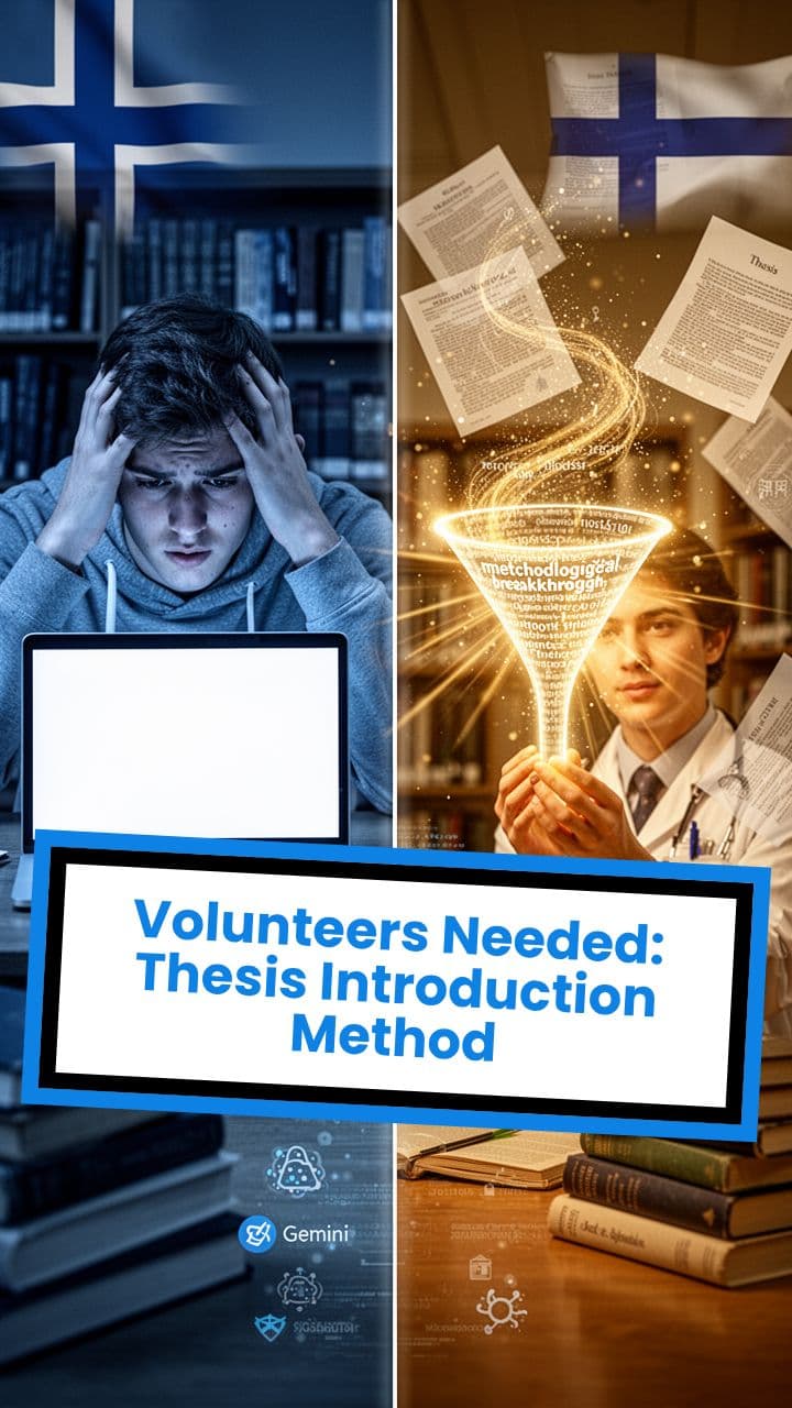 Volunteers Needed: Thesis Introduction Method