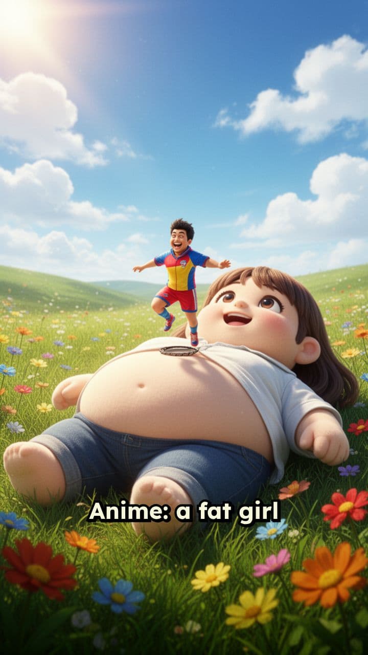 Tiny Man Trampoline on Belly