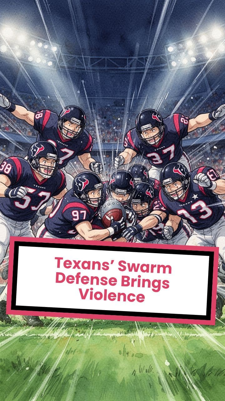 Texans’ Swarm Defense Brings Violence