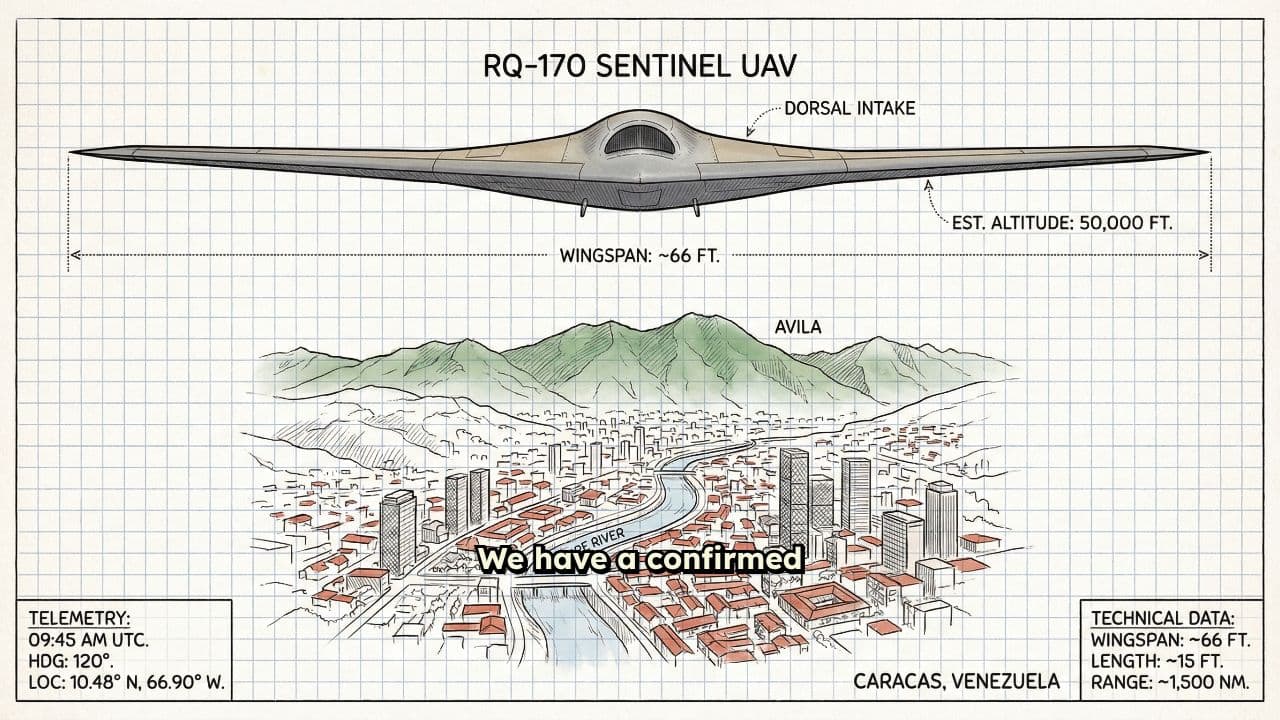 RQ-170 Sentinel Spotted Over Caracas