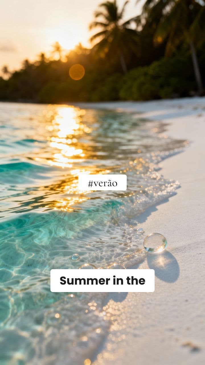 Verão Tropical Aesthetic Mood Board