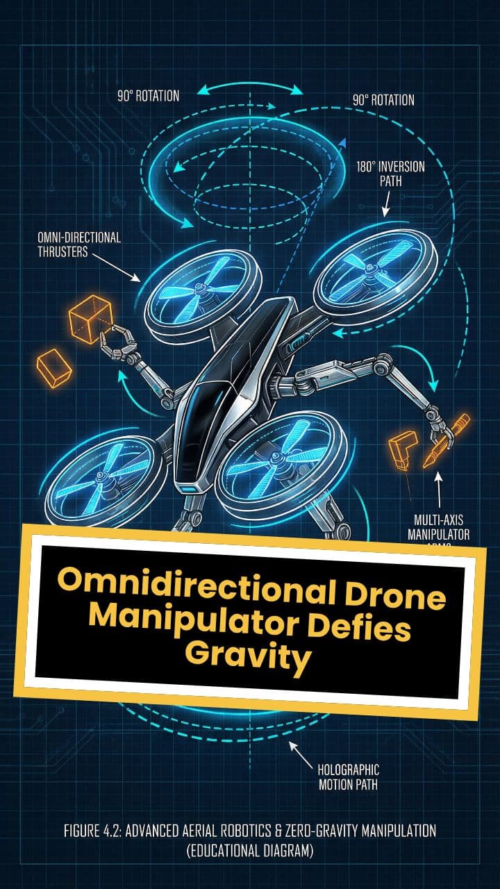Omnidirectional Drone Manipulator Defies Gravity