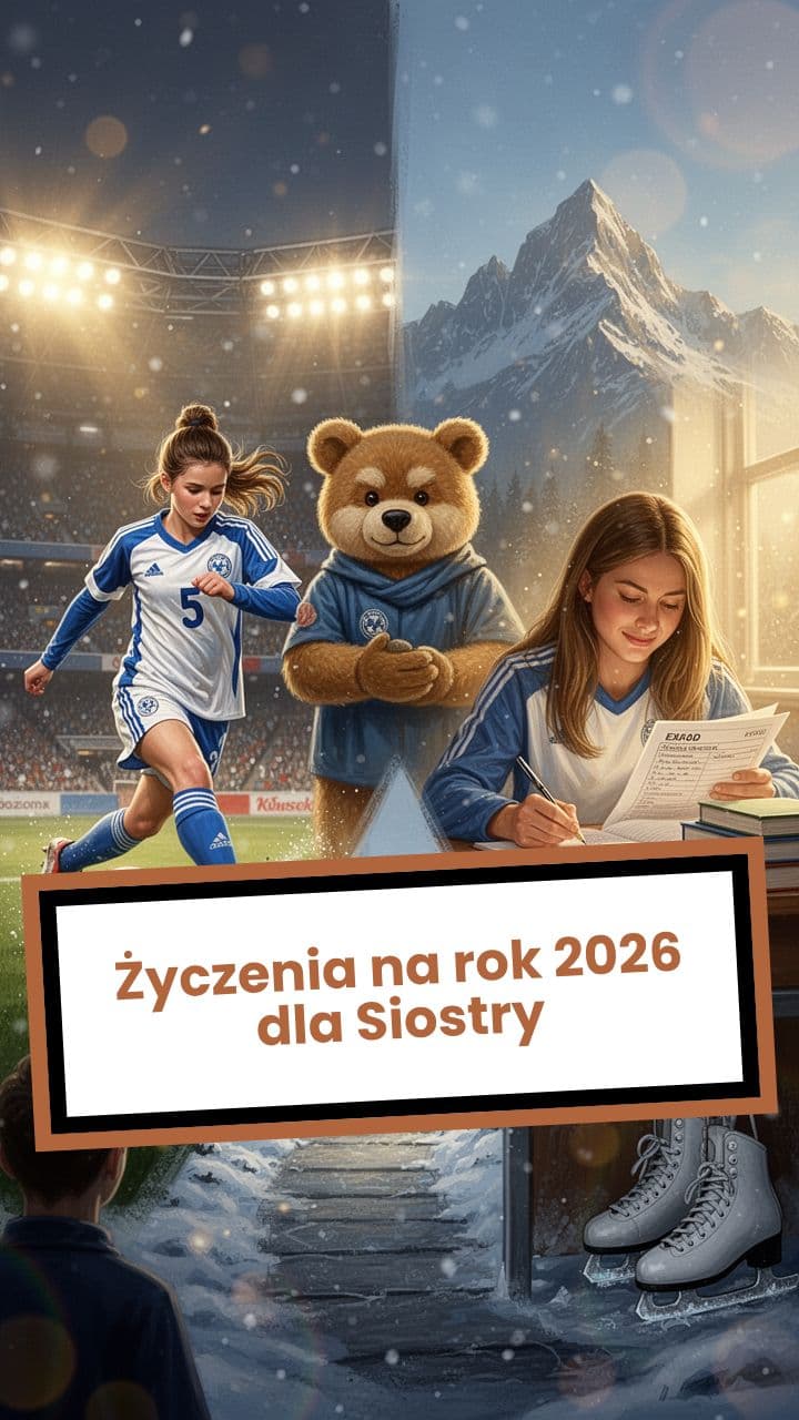 Życzenia na rok 2026 dla Siostry