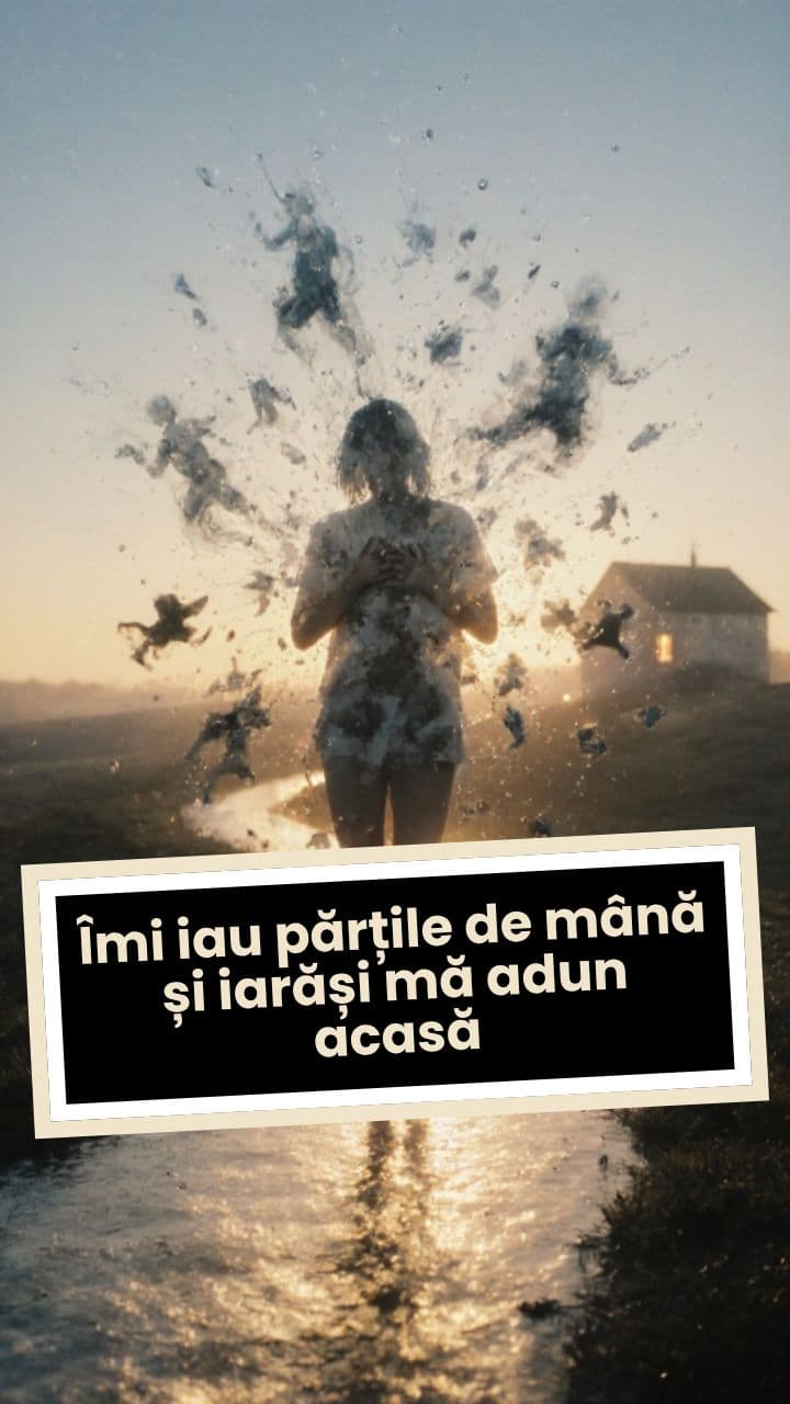 Îmi iau părțile de mână și iarăși mă adun acasă