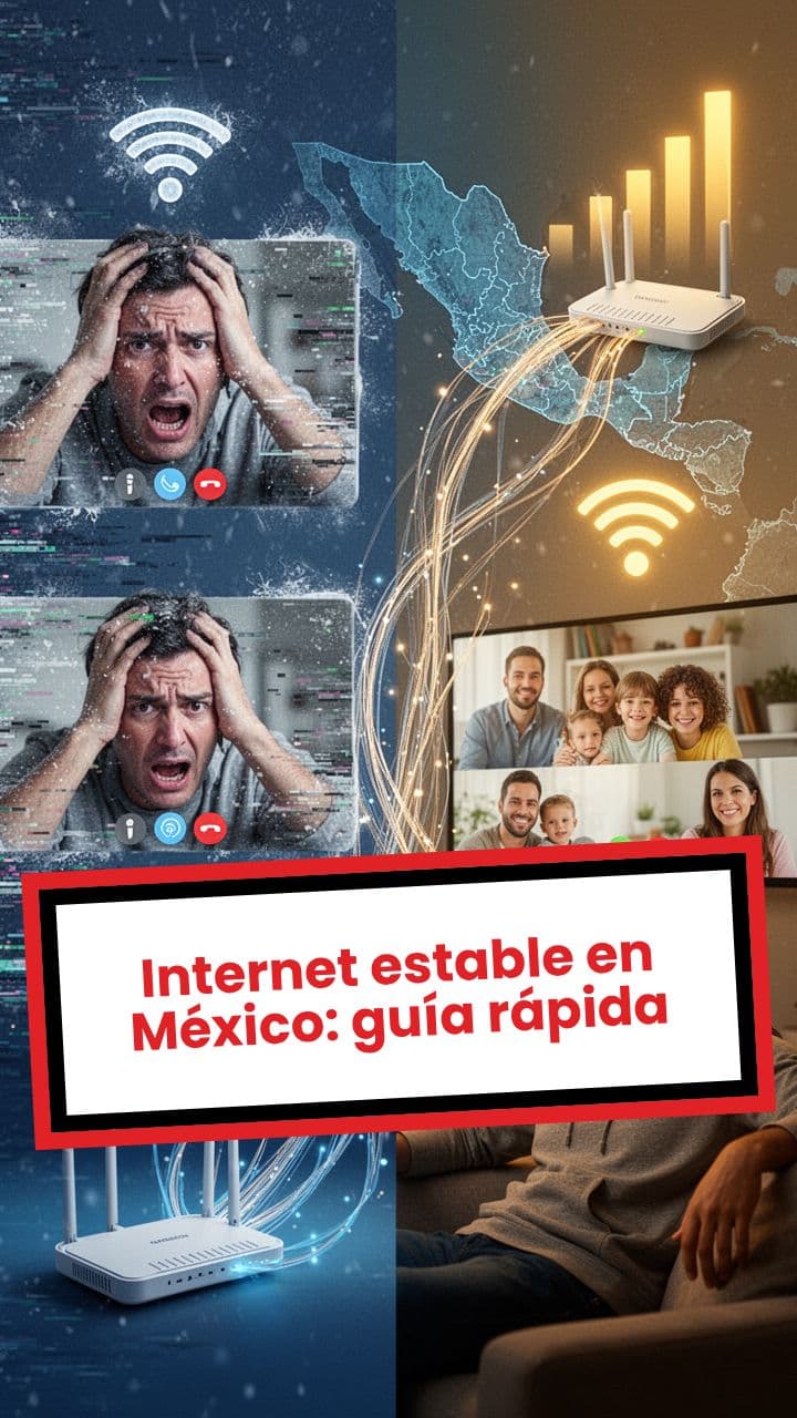 Internet estable en México: guía rápida