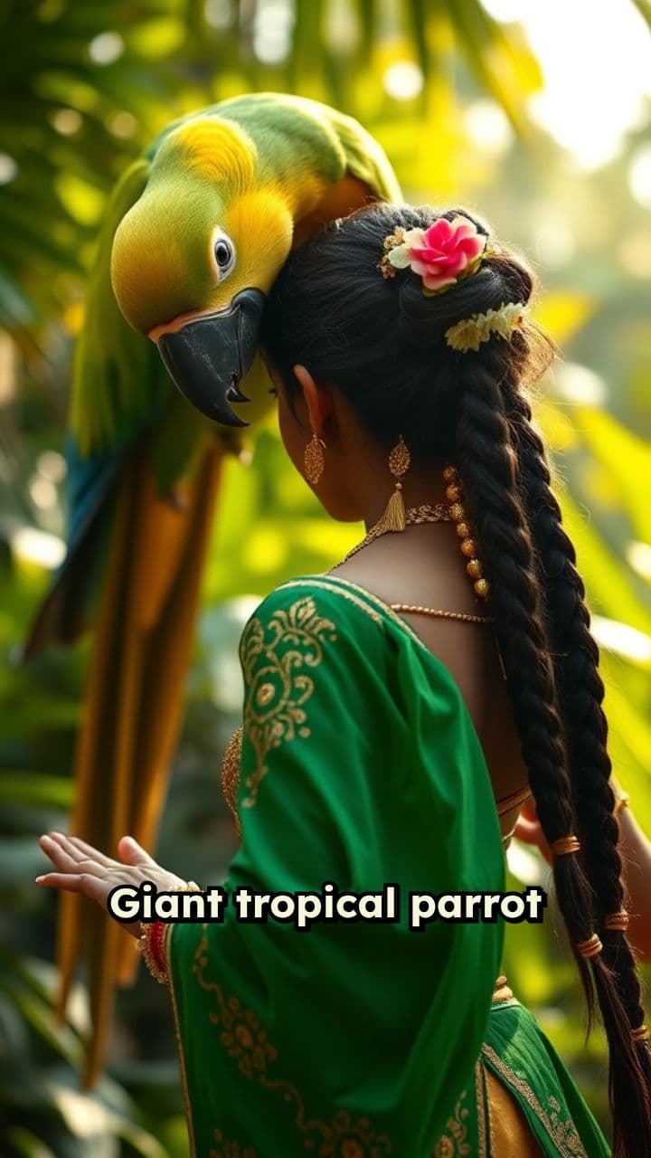 Parrot and Dancer: A Unique Encounter