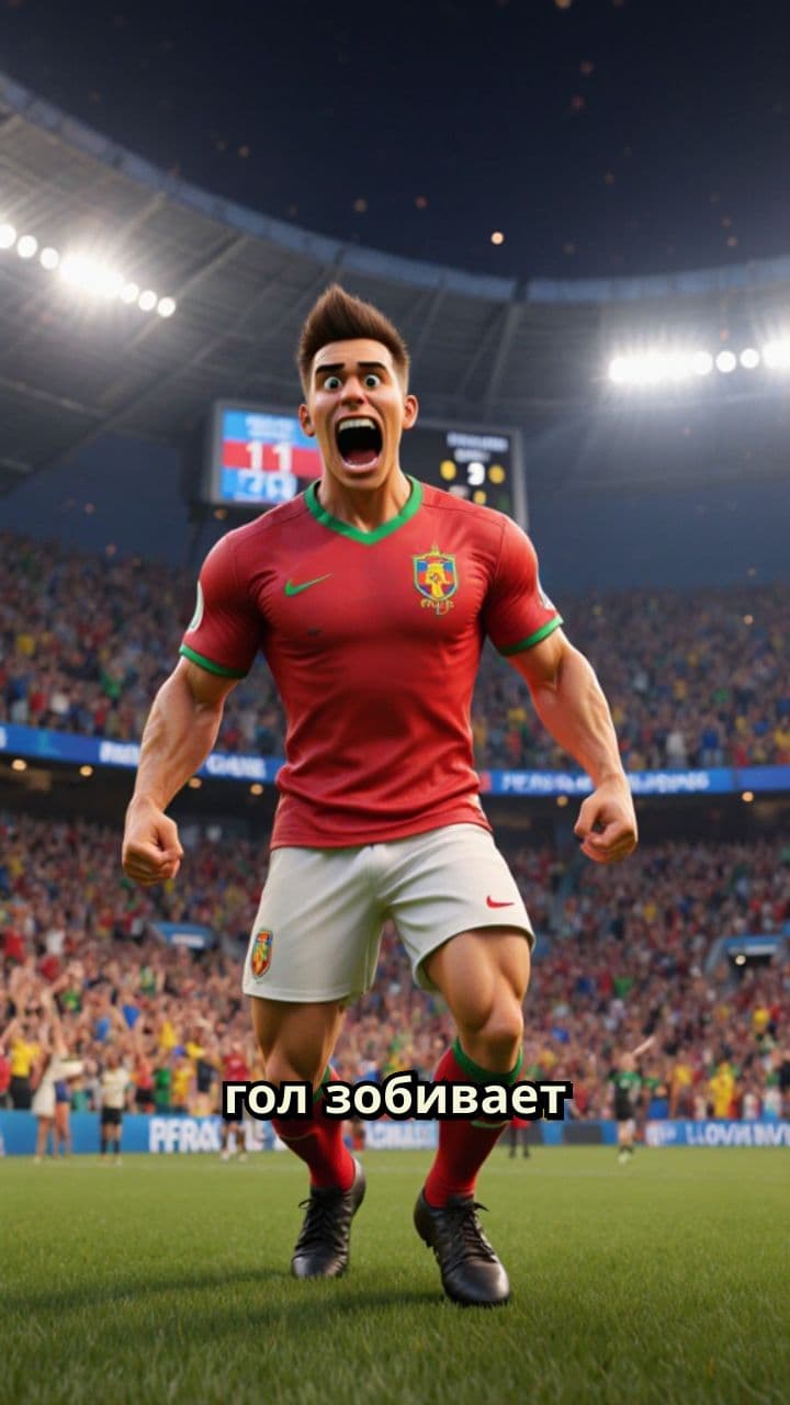 Роналду забивает в финале ЧМ