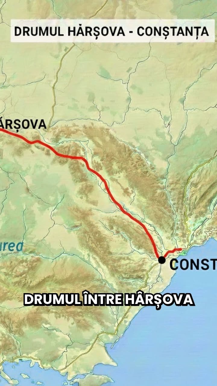 Probleme pe ruta Hârșova-Constanța