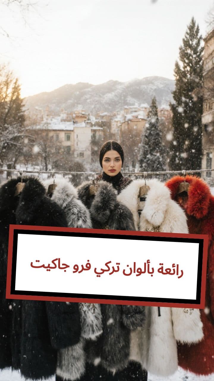 جاكيت فرو تركي بألوان رائعة